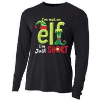 IM Not An Elf Im Just Short Funny Christmas Matching Family Cooling Performance Long Sleeve Crew