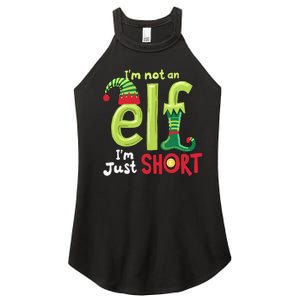 IM Not An Elf Im Just Short Funny Christmas Matching Family Women's Perfect Tri Rocker Tank