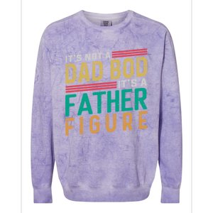 ItS Not A Dad Bod ItS A Father Figure Fathers Day Colorblast Crewneck Sweatshirt