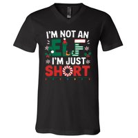 IM Not An Elf Im Just Short Funny Christmas Matching Family V-Neck T-Shirt