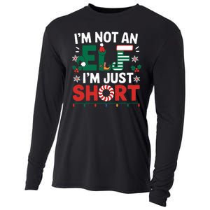 IM Not An Elf Im Just Short Funny Christmas Matching Family Cooling Performance Long Sleeve Crew