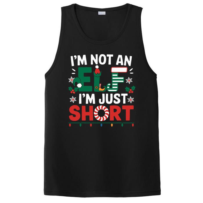 IM Not An Elf Im Just Short Funny Christmas Matching Family PosiCharge Competitor Tank