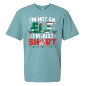 IM Not An Elf Im Just Short Funny Christmas Matching Family Sueded Cloud Jersey T-Shirt