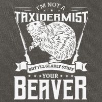 I'm Not A Taxidermist Hunting Beaver Riffle Hunter Short Sleeve Cotton Canvas Backpack
