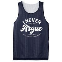 I Never Argue I Just Explain Why In Right Mesh Reversible Basketball Jersey Tank