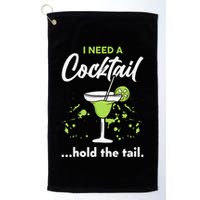 I Need A Cocktail Hold The Tail Mixed Drink Shot Alcohol Bar Golf Towel