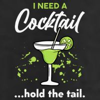 I Need A Cocktail Hold The Tail Mixed Drink Shot Alcohol Bar Golf Towel