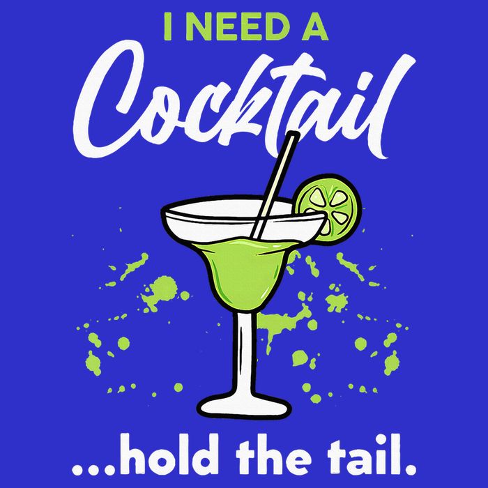 I Need A Cocktail Hold The Tail Mixed Drink Shot Alcohol Bar 16 in Basic Backpack