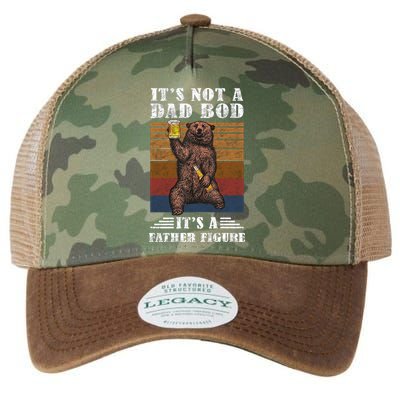 It's Not A Dad Bod It's Father Figure Funny Bear Beer Retro Legacy Tie Dye Trucker Hat