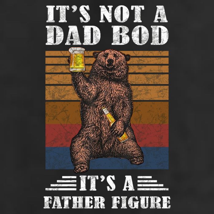 It's Not A Dad Bod It's Father Figure Funny Bear Beer Retro Adult Drive Performance Visor