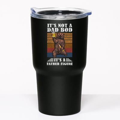 It's Not A Dad Bod It's Father Figure Funny Bear Beer Retro Tumbler