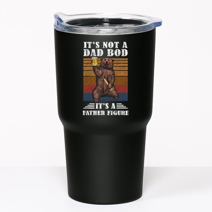 It's Not A Dad Bod It's Father Figure Funny Bear Beer Retro Tumbler