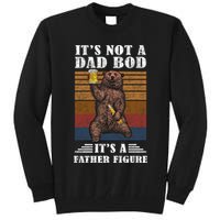 It's Not A Dad Bod It's Father Figure Funny Bear Beer Retro Tall Sweatshirt