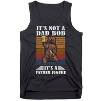 It's Not A Dad Bod It's Father Figure Funny Bear Beer Retro Tank Top