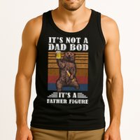 It's Not A Dad Bod It's Father Figure Funny Bear Beer Retro Tank Top