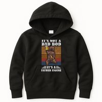 It's Not A Dad Bod It's Father Figure Funny Bear Beer Retro Kids Hoodie