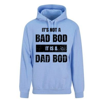 Its Not A Bad Bod It Is A Dad Bod: Funny Dads Gift Unisex Surf Hoodie