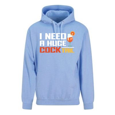 I Need A Huge Cocktail Fun Adult Humour ’S Embarrassing Cool Gift Unisex Surf Hoodie