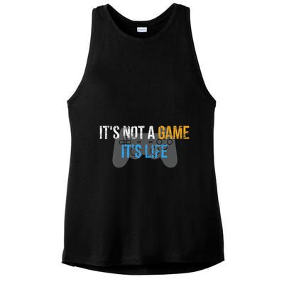 ItS Not A Game ItS Life Ladies PosiCharge Tri-Blend Wicking Tank