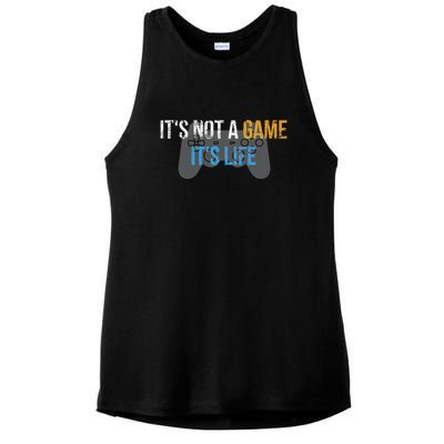 ItS Not A Game ItS Life Ladies PosiCharge Tri-Blend Wicking Tank