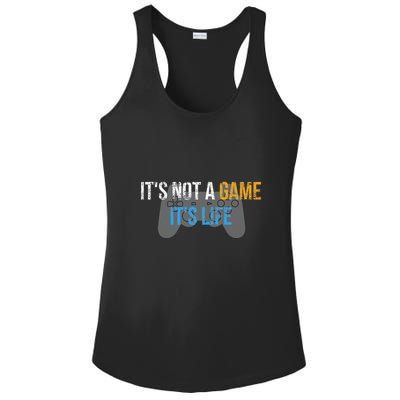 ItS Not A Game ItS Life Ladies PosiCharge Competitor Racerback Tank