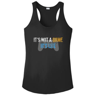 ItS Not A Game ItS Life Ladies PosiCharge Competitor Racerback Tank