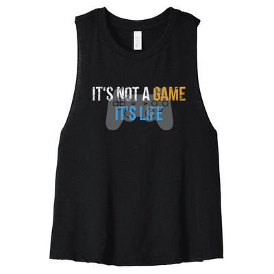 ItS Not A Game ItS Life Women's Racerback Cropped Tank