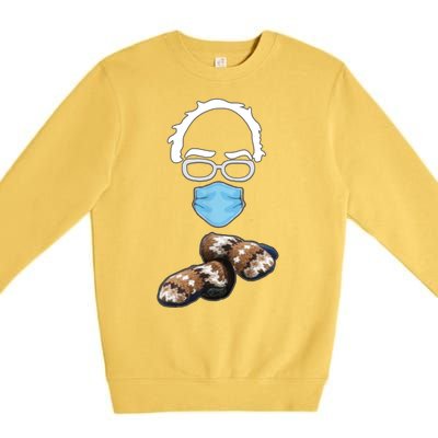 Inauguration Bernie Sanders Mittens Premium Crewneck Sweatshirt