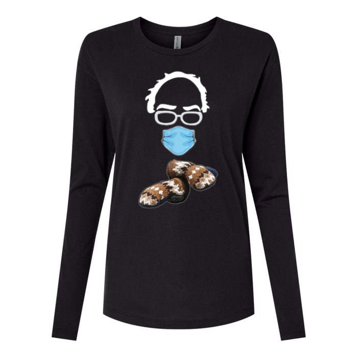 Inauguration Bernie Sanders Mittens Womens Cotton Relaxed Long Sleeve T-Shirt