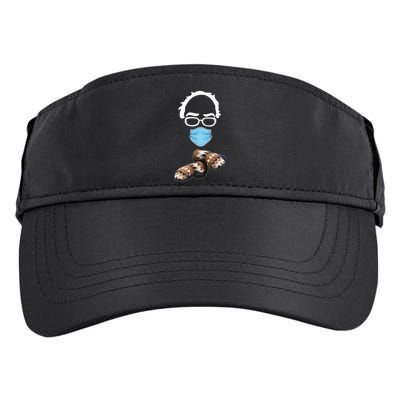 Inauguration Bernie Sanders Mittens Adult Drive Performance Visor
