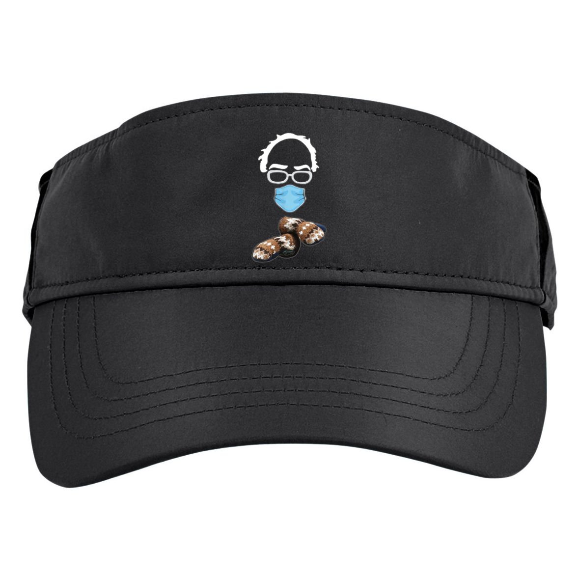 Inauguration Bernie Sanders Mittens Adult Drive Performance Visor
