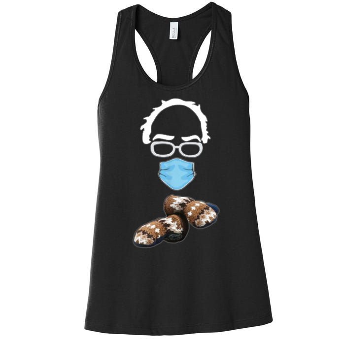 Inauguration Bernie Sanders Mittens Women's Racerback Tank