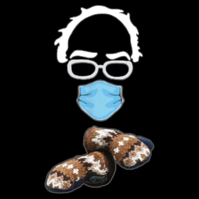 Inauguration Bernie Sanders Mittens Women's V-Neck T-Shirt