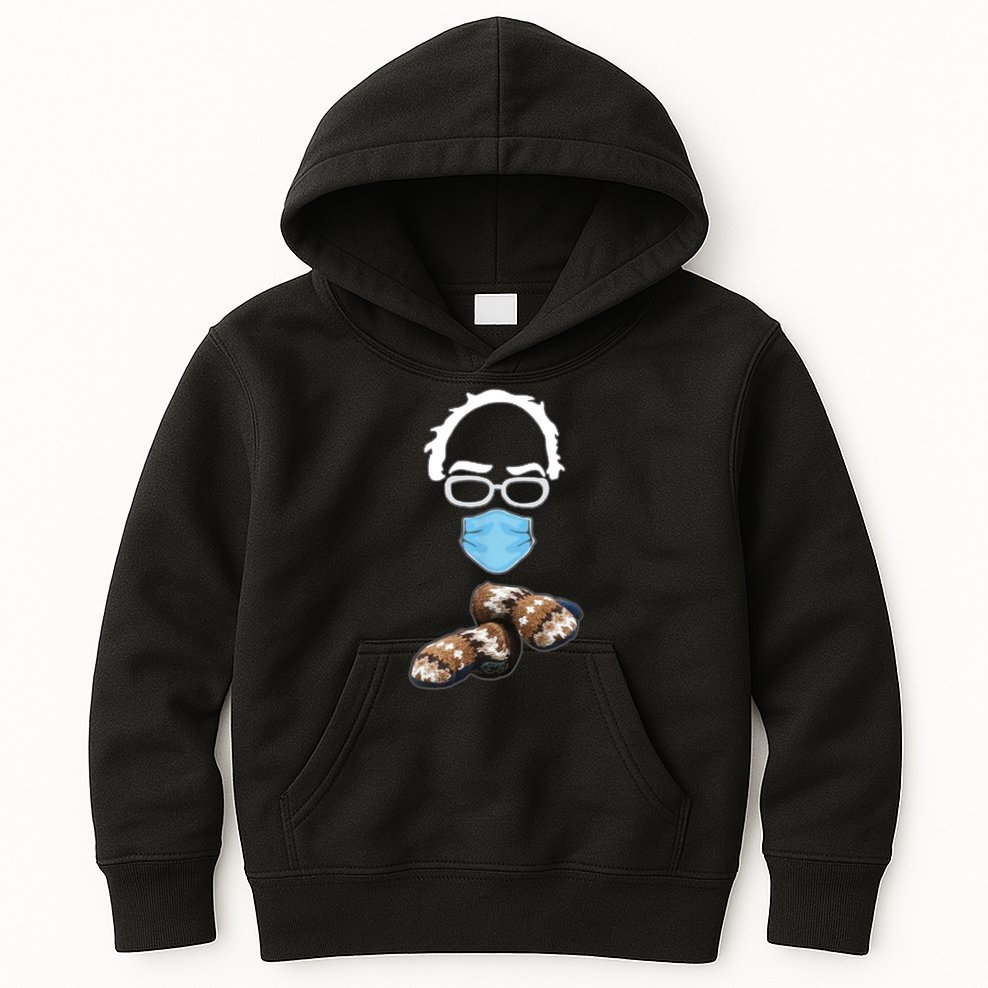 Inauguration Bernie Sanders Mittens Kids Hoodie