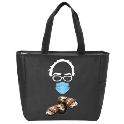 Inauguration Bernie Sanders Mittens Zip Tote Bag