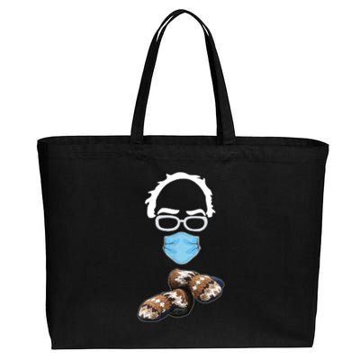 Inauguration Bernie Sanders Mittens Cotton Canvas Jumbo Tote