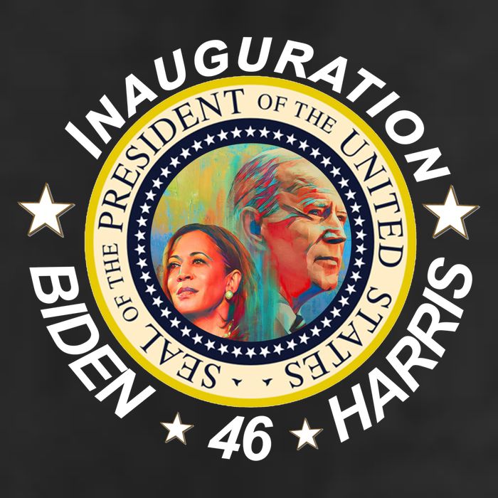Inauguration Biden Harris 46th Seal  7 Panel Mesh Trucker Snapback Hat