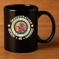 Inauguration Biden Harris 46th Seal  11oz C Handle Ceramic Mug