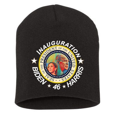 Inauguration Biden Harris 46th Seal  Short Acrylic Beanie