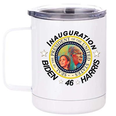 Inauguration Biden Harris 46th Seal  12 oz Stainless Steel Tumbler Cup