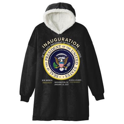 Inauguration Day 46th President Biden Harris 2021 Hooded Wearable Blanket