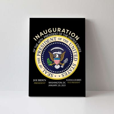 Inauguration Day 46th President Biden Harris 2021 Canvas