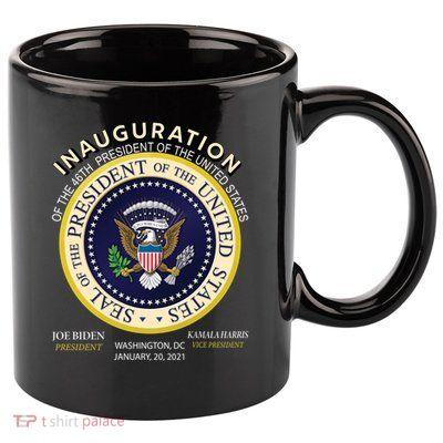 Inauguration Day 46th President Biden Harris 2021 11oz C Handle Ceramic Mug