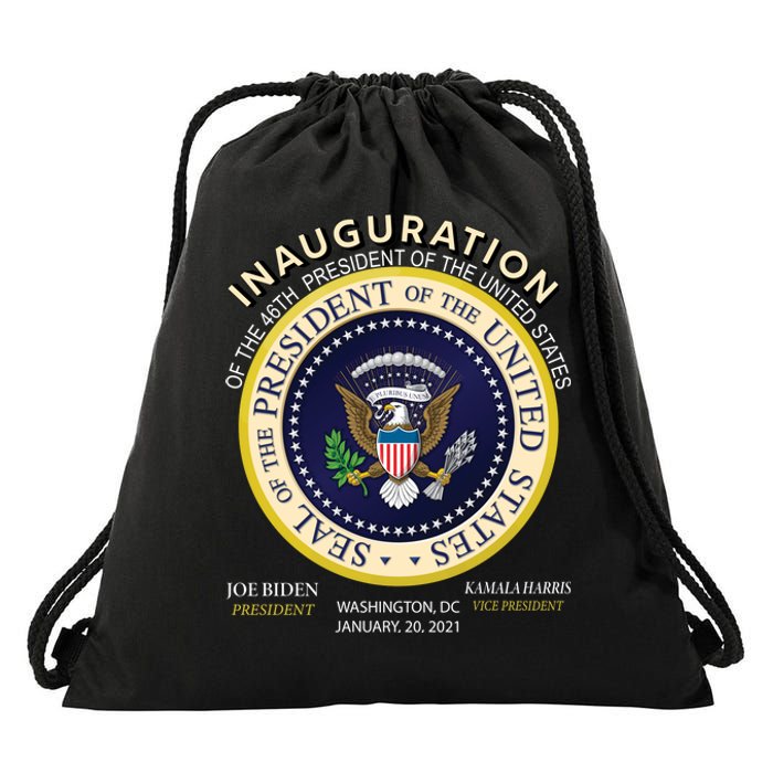 Inauguration Day 46th President Biden Harris 2021 Drawstring Bag