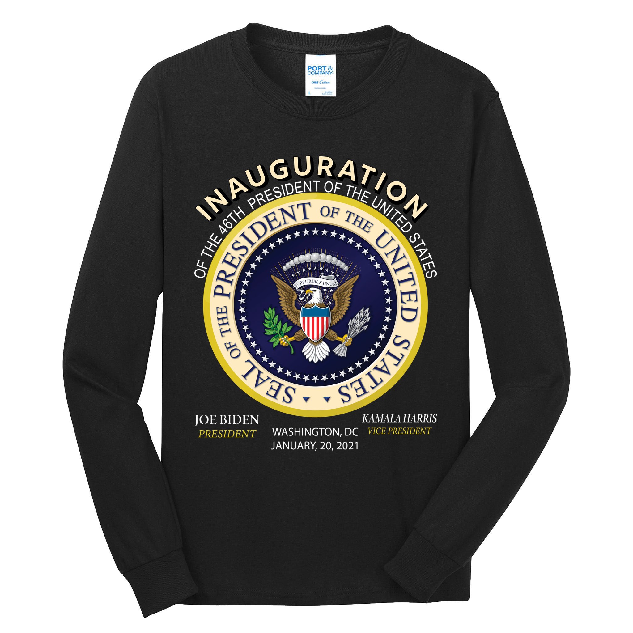 Inauguration Day 46th President Biden Harris 2021 Tall Long Sleeve T-Shirt