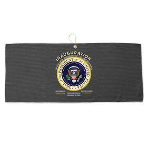 Inauguration Day 46th President Biden Harris 2021 Large Microfiber Waffle Golf Towel