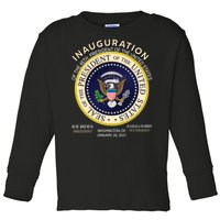 Inauguration Day 46th President Biden Harris 2021 Toddler Long Sleeve Shirt