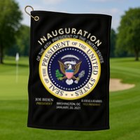 Inauguration Day 46th President Biden Harris 2021 Golf Towel