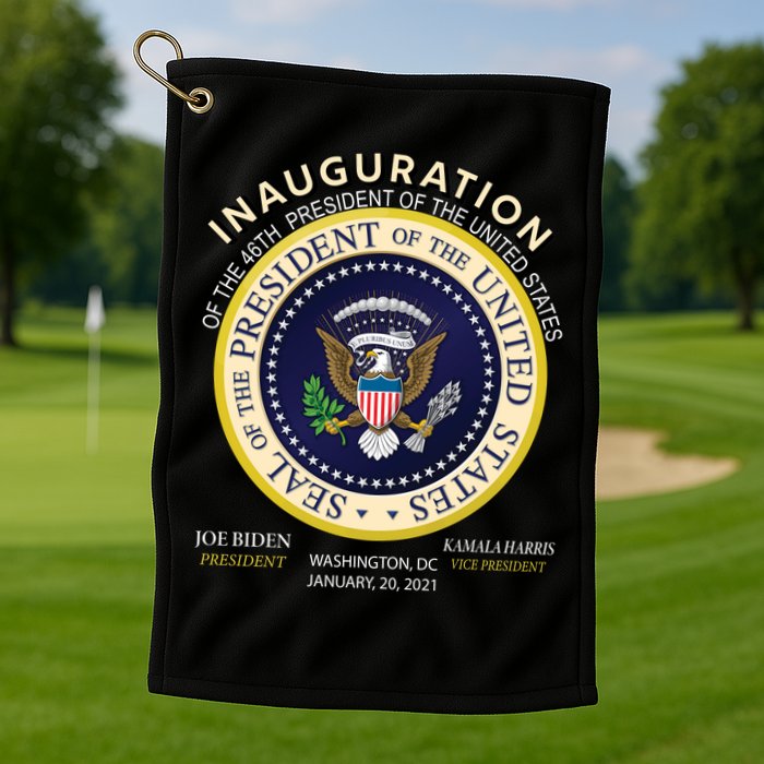 Inauguration Day 46th President Biden Harris 2021 Golf Towel