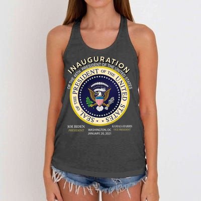 Inauguration Day 46th President Biden Harris 2021 Women's Knotted Racerback Tank